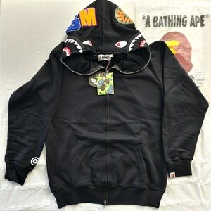 A Bathing Ape Black Shark Hoodie